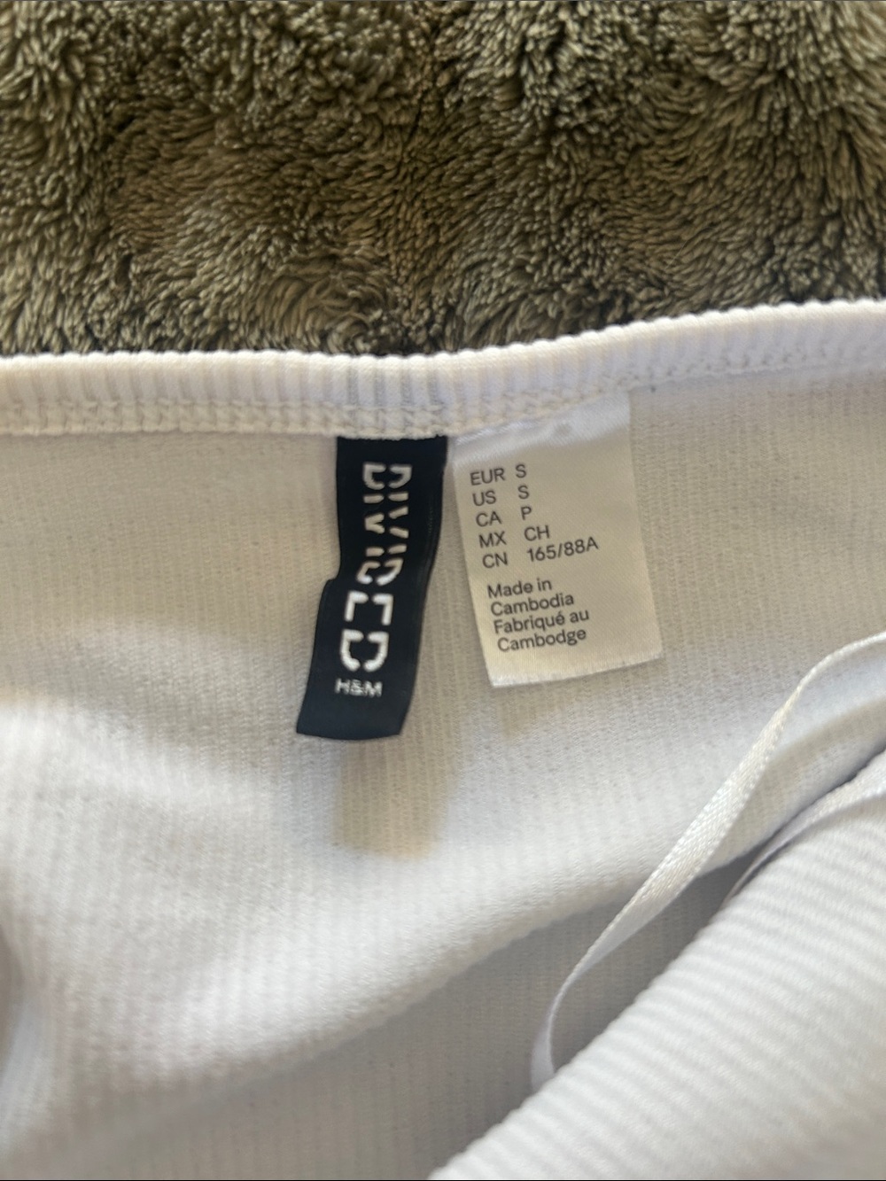 Divided White Ribbed Halter Crop Top - Picture 3 of 3